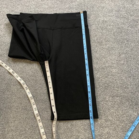 Splendid Shorts Womens S Small Black Elastic Waist Straight Pull On Stretch Bike - Picture 4 of 9